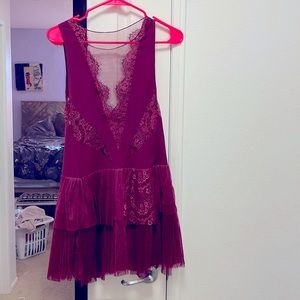 Like new red free people festive dress